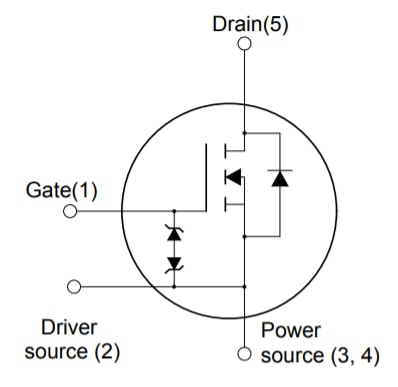 Schematic - STMicroelectronics STL25N60M2-EP N-Channel Power MOSFET
