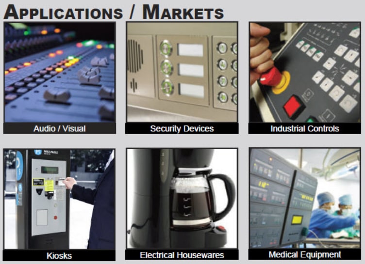 E-Switch PV0 Anti-vandal Switches