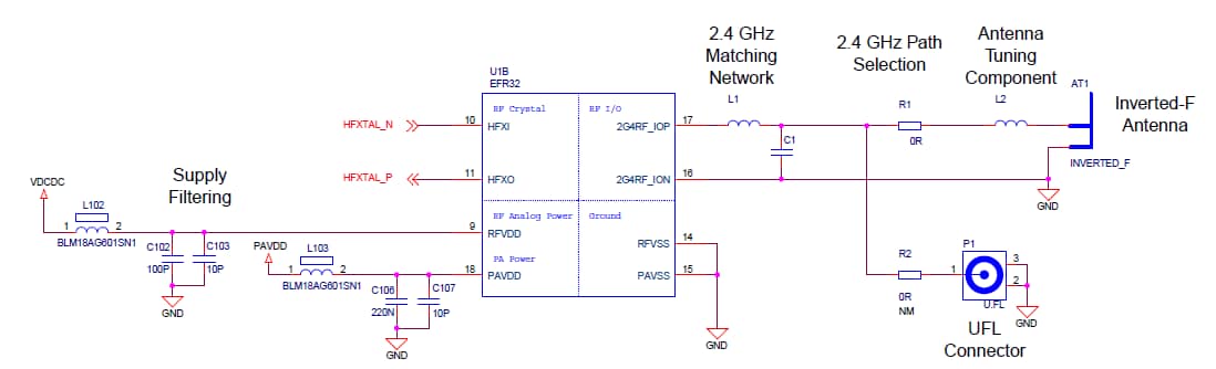 Schematic - Silicon Labs SLWRB4104A SoC Radio Board