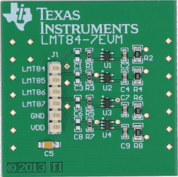 Mechanical Drawing - Texas Instruments LMT8x Evaluation Modules
