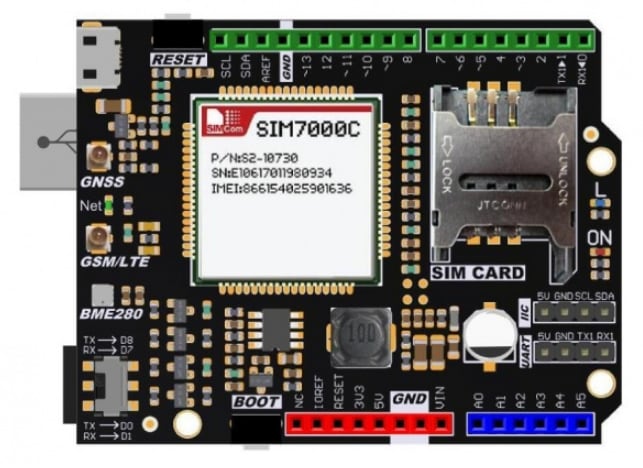 DFRobot DFR0572 Arduino NB-IoT/LTE/GPRS Expansion Shield