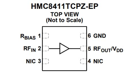 Block Diagram - Analog Devices Inc. HMC8411 Low Noise Amplifier