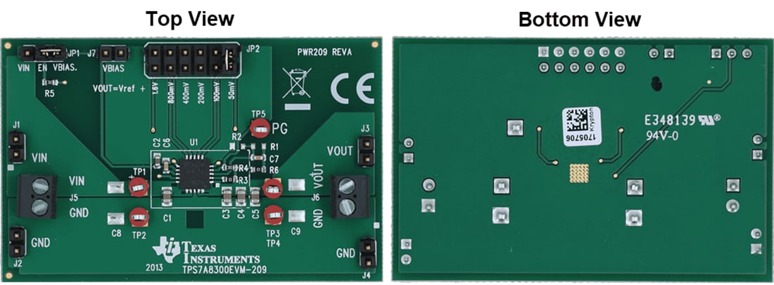 Mechanical Drawing - Texas Instruments TPS7A8300EVM-209 Evaluation Module