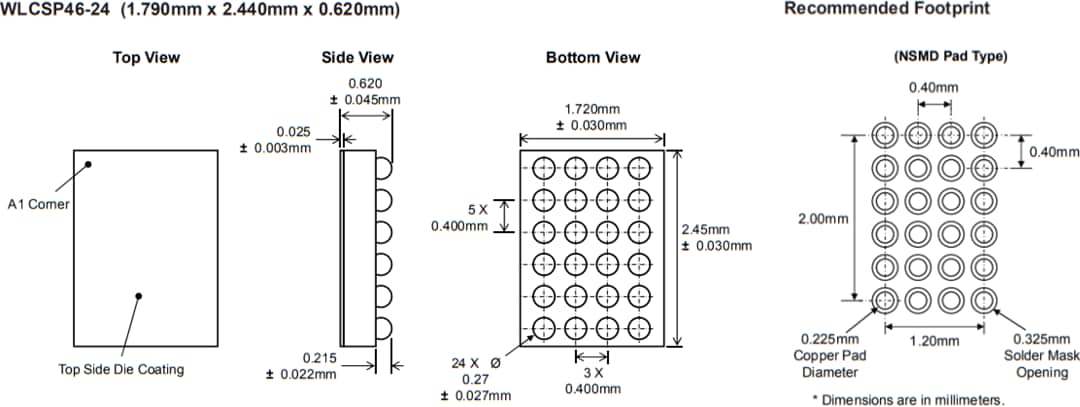 Mechanical Drawing - Kinetic Technologies KTZ8864 4-Channel LED Backlight Driver