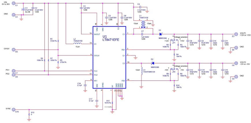 Schematic - Mpression ALT8471NISPM1215 Evaluation Board