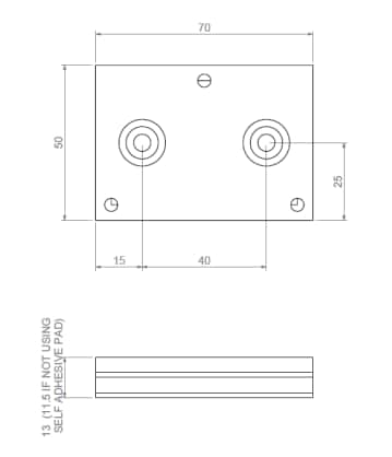 Mechanical Drawing - SpotSee gView Impact Recorders