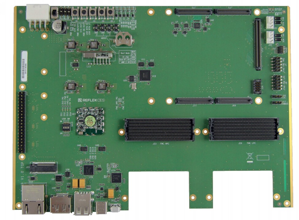 ReFLEX CES Zeus Zynq® UltraScale+™ MPSoC SoM Carrier Board