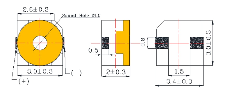 Advanced Acoustic Technology Corp. AD-3A3G Micro Transducer