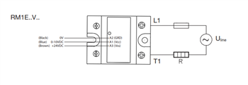 Application Circuit Diagram - Carlo Gavazzi RM1E Solid State Relays