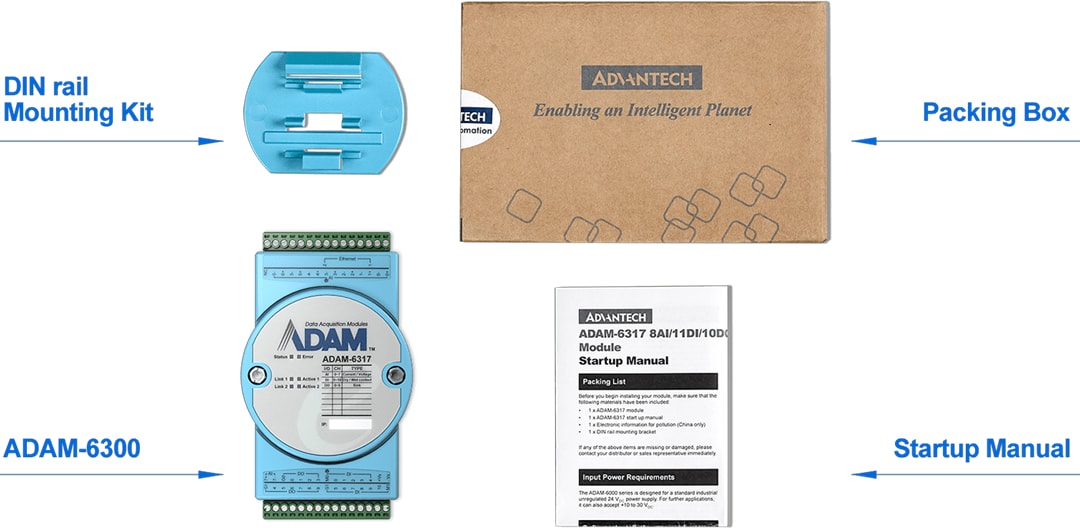 Advantech ADAM-6300 OPC UA Ethernet I/O Modules