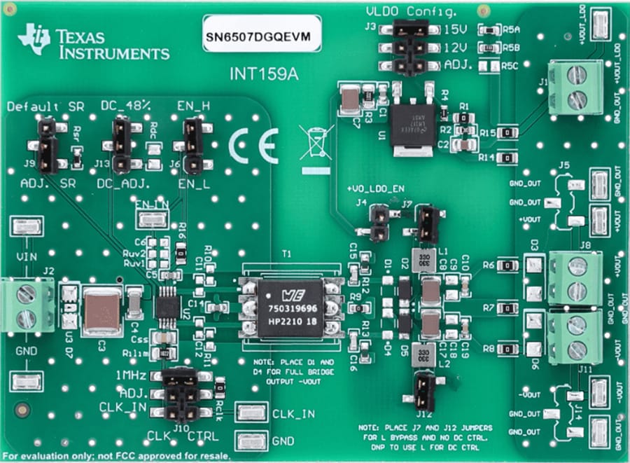 Mechanical Drawing - Texas Instruments SN6507DGQEVM Driver Evaluation Module (EVM)