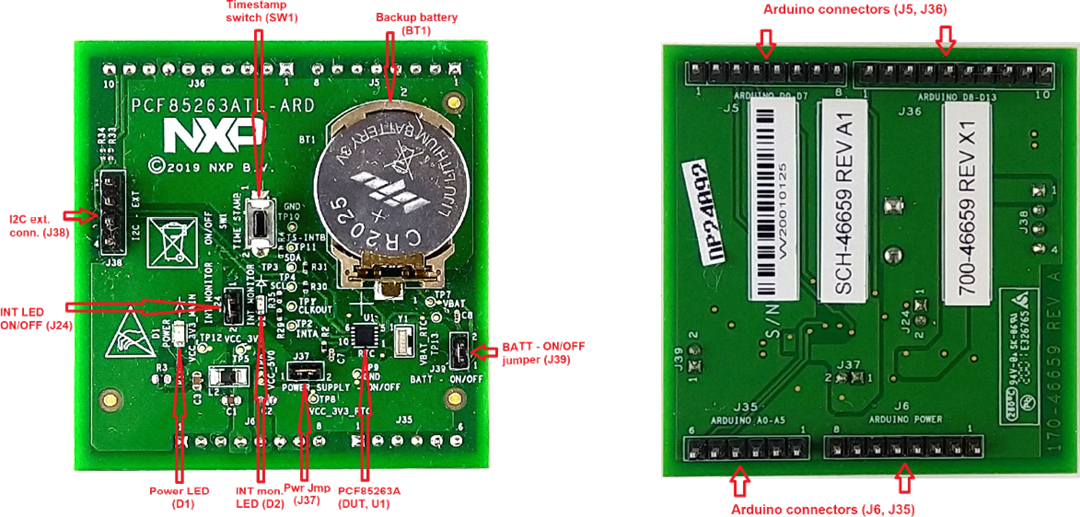 NXP Semiconductors PCF85263ATL-ARD Evaluation Board