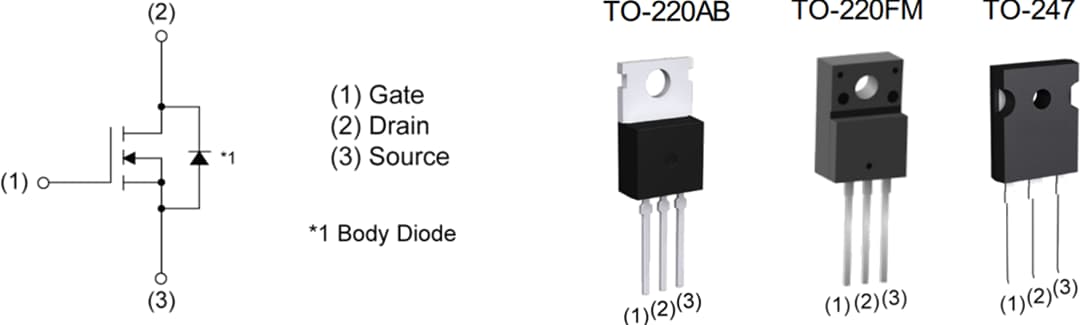 Schematic - ROHM Semiconductor 600V 4th Gen PrestoMOS™ Super Junction MOSFETs