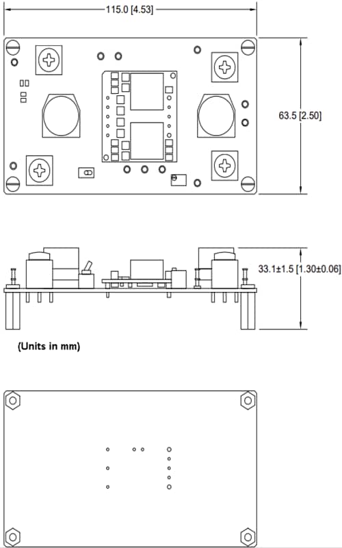Mechanical Drawing - TDK-Lambda i7AxA-C01-EVK-S1 Evaluation Kits