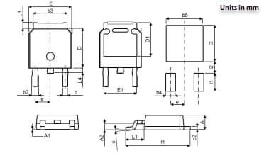 Mechanical Drawing - ROHM Semiconductor 30V Automotive Schottky Barrier Diodes