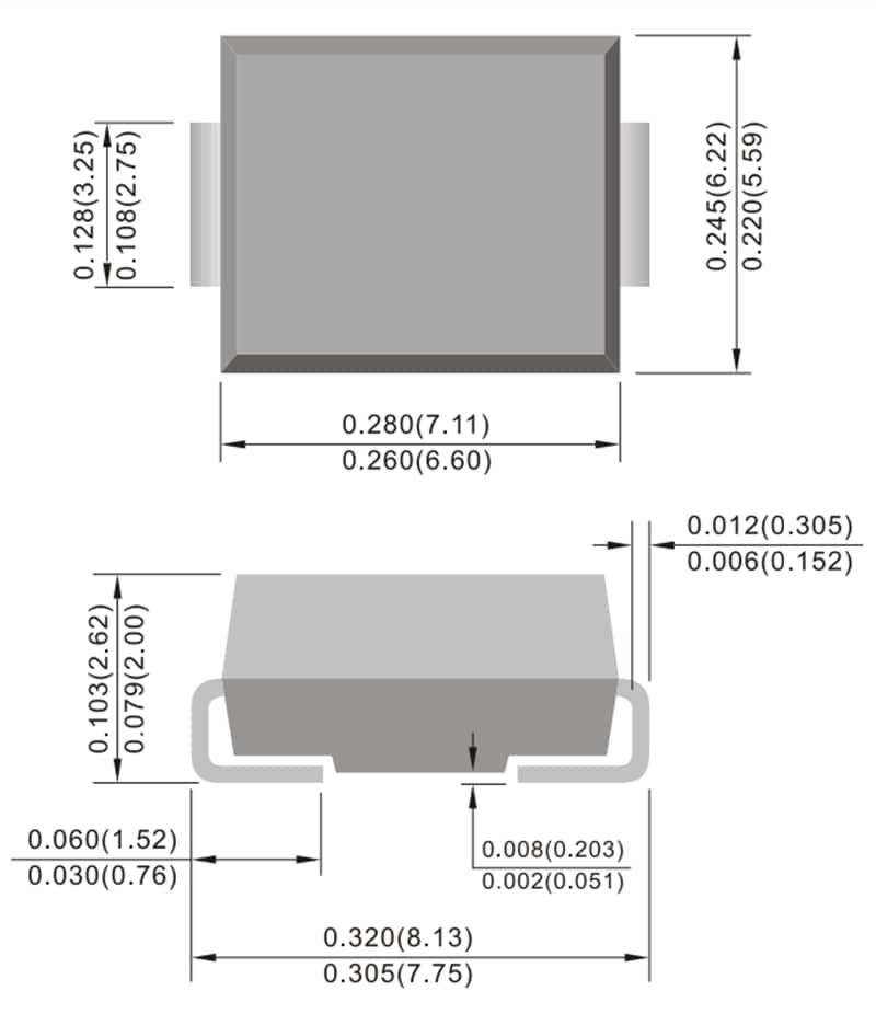 PANJIT S10KC & S10MC Surface-Mount Rectifiers
