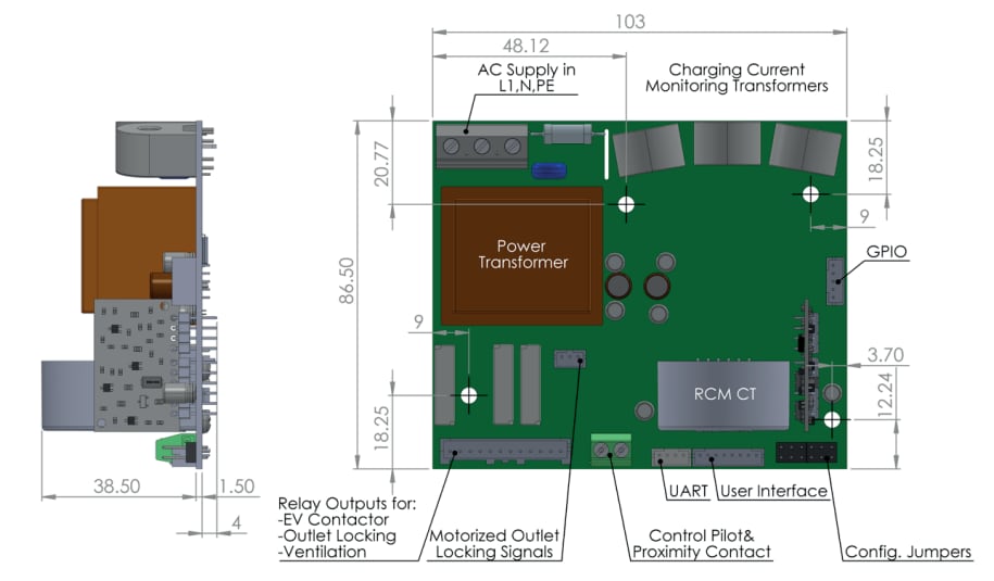 Western Automation EV Charger Controller for Mode 3 EVSE