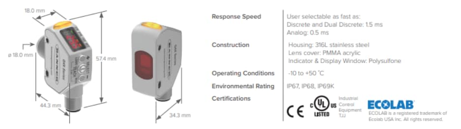 Banner Engineering Q4X Series Photoelectric Sensors