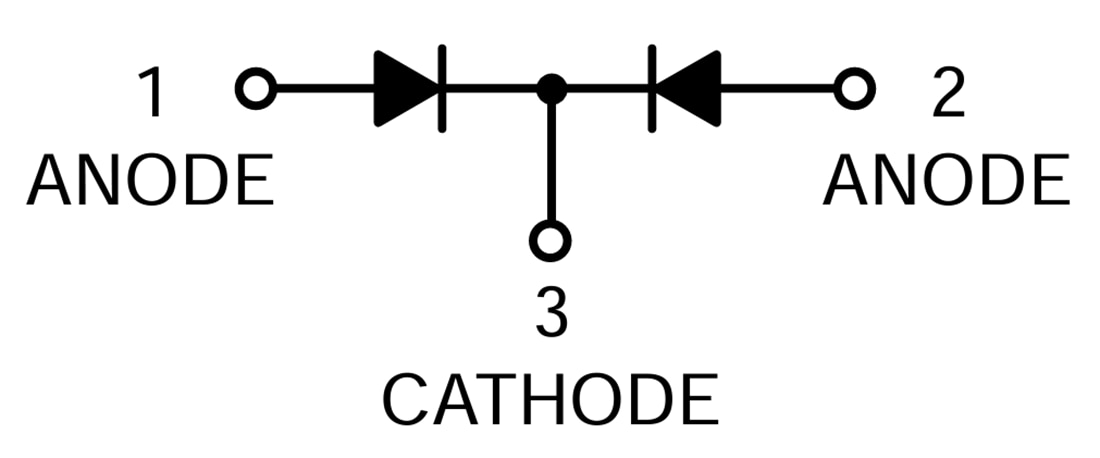 Schematic - onsemi NSR30CM3 Schottky Barrier Diodes