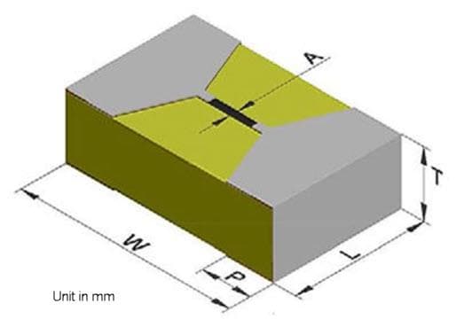 Mechanical Drawing - Vishay / Sfernice MEPIC Thin Film Resistors