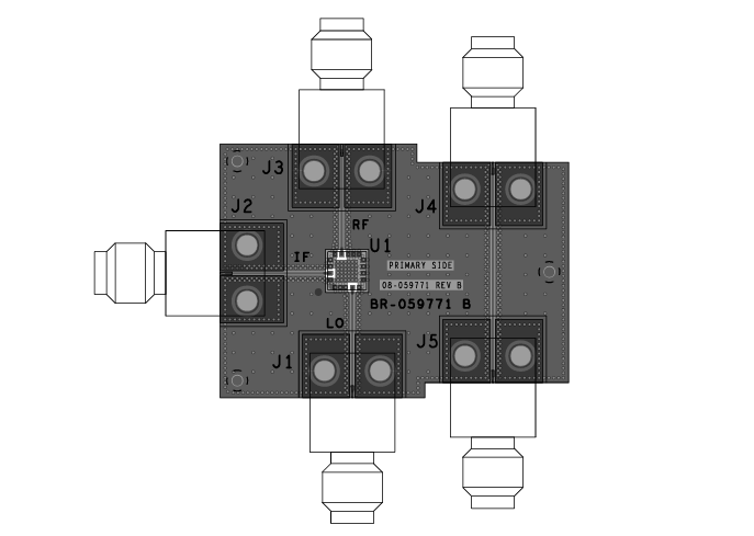 Location Circuit - Analog Devices Inc. EVAL-ADMV1550 Evaluation Board
