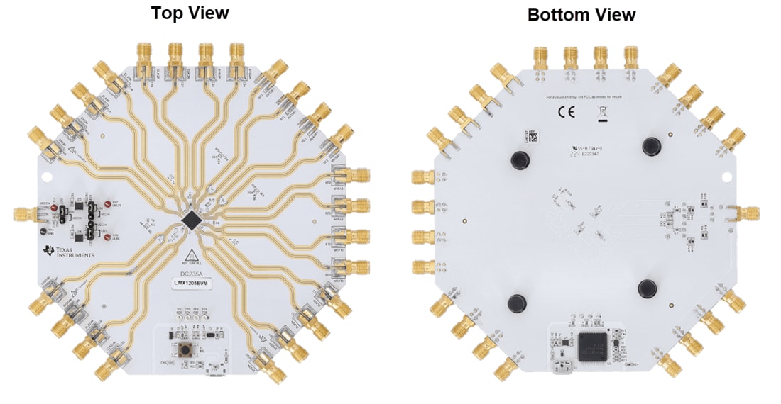 Mechanical Drawing - Texas Instruments LMX1205EVM Evaluation Module (EVM)