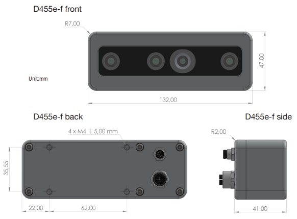 FRAMOS D455e-f Industrial Depth Camera