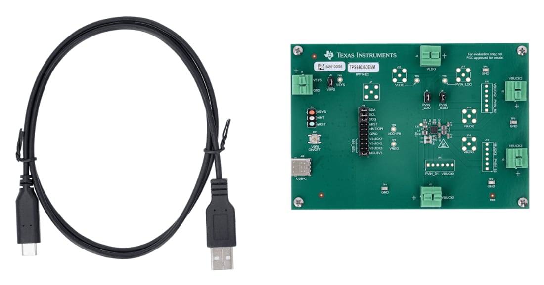 Mechanical Drawing - Texas Instruments TPS650360EVM PMIC Evaluation Module (EVM)