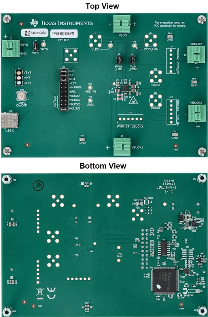 Mechanical Drawing - Texas Instruments TPS650360EVM PMIC Evaluation Module (EVM)